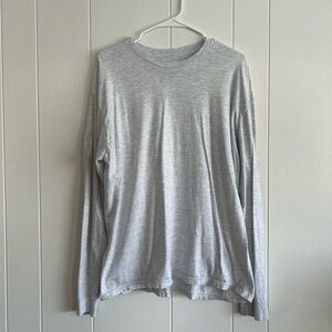 Long Sleeve 100% Cotton Grey TShirt